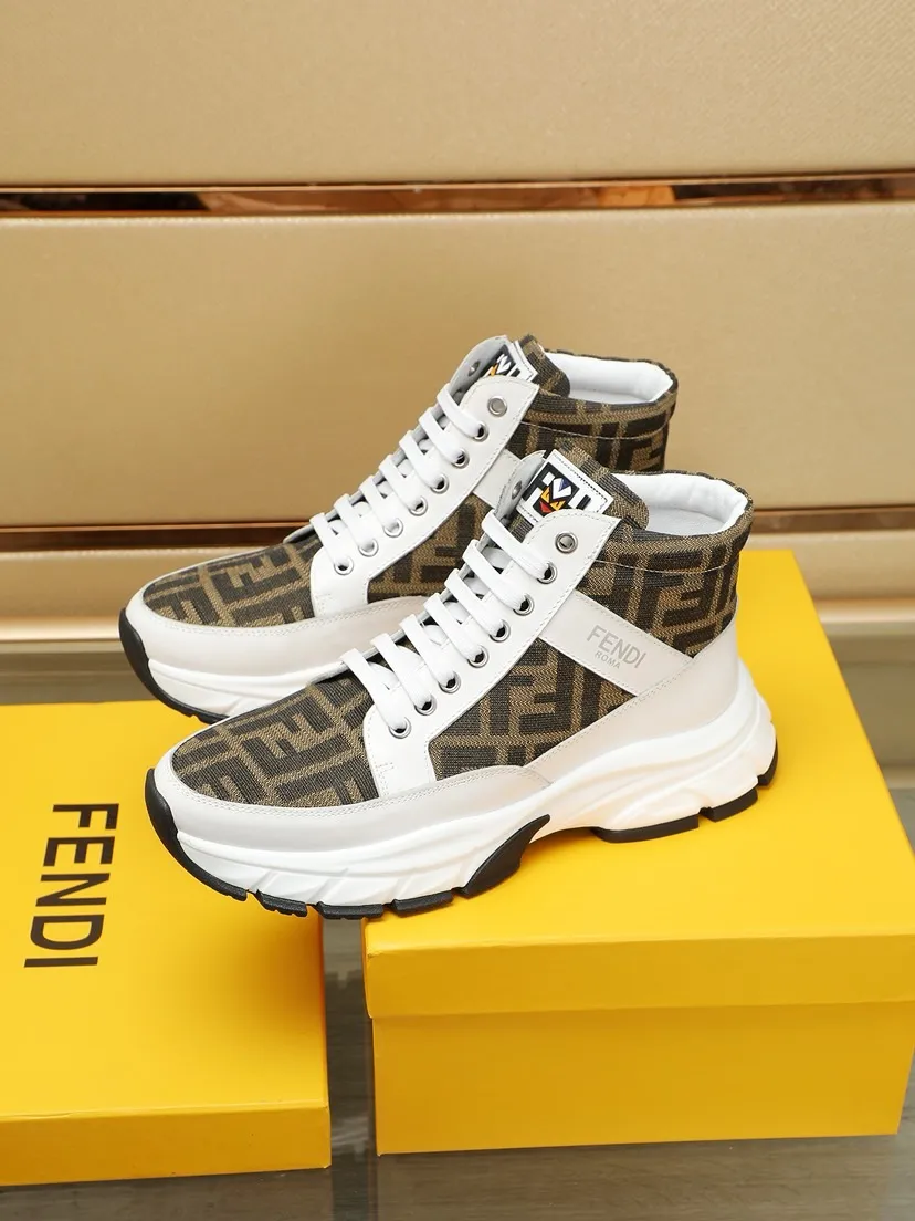 Factory price 460 men's shoes 💰🔥[FENDI] Fendi Little Monster Men's casual shoes, the latest elements are popular all over the world, the official website is hot selling, the latest casual shoes, original version, the fabric is made of original fabric ➕ first-layer sheepskin lining, original non-slip outsole, comfort speaks for itself, color: two colors available. Code number: 38-44 (45 customized)